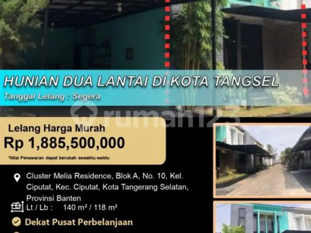 Hunian 2 Lantai Nyaman di Kota Tangerang Selatan