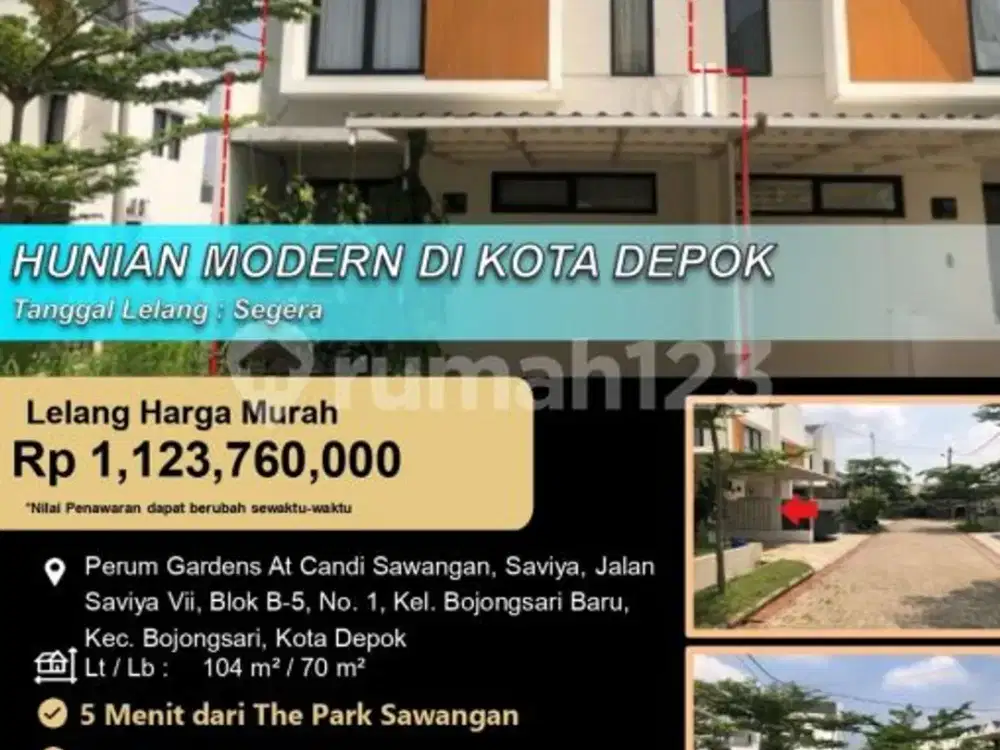 Rumah Modern 2 Lantai Cantik di Kota Depok
