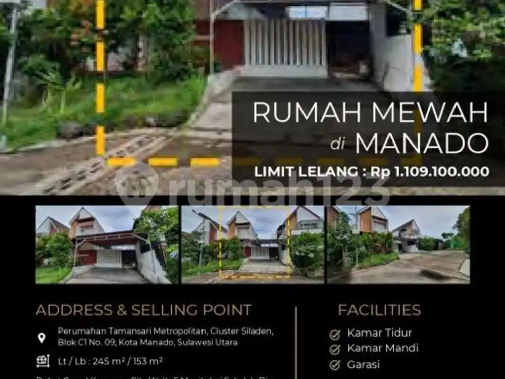 Rumah Nyaman dan Asri di Tengah Kota Manado