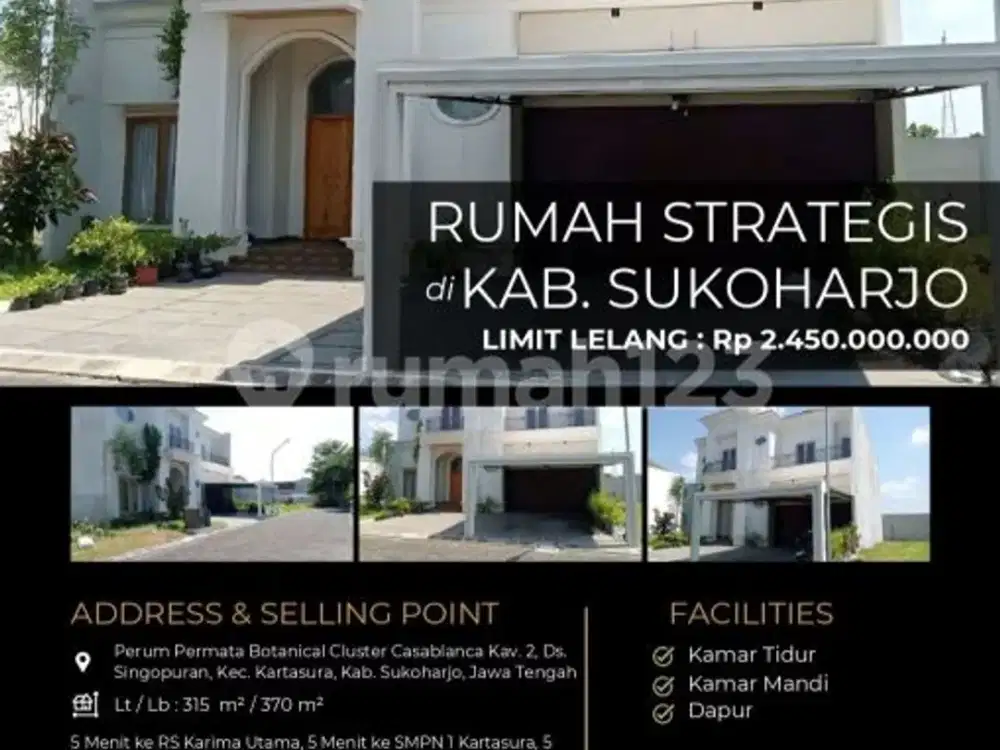 Rumah Besarlasic di Sukoharjo Jawatengah