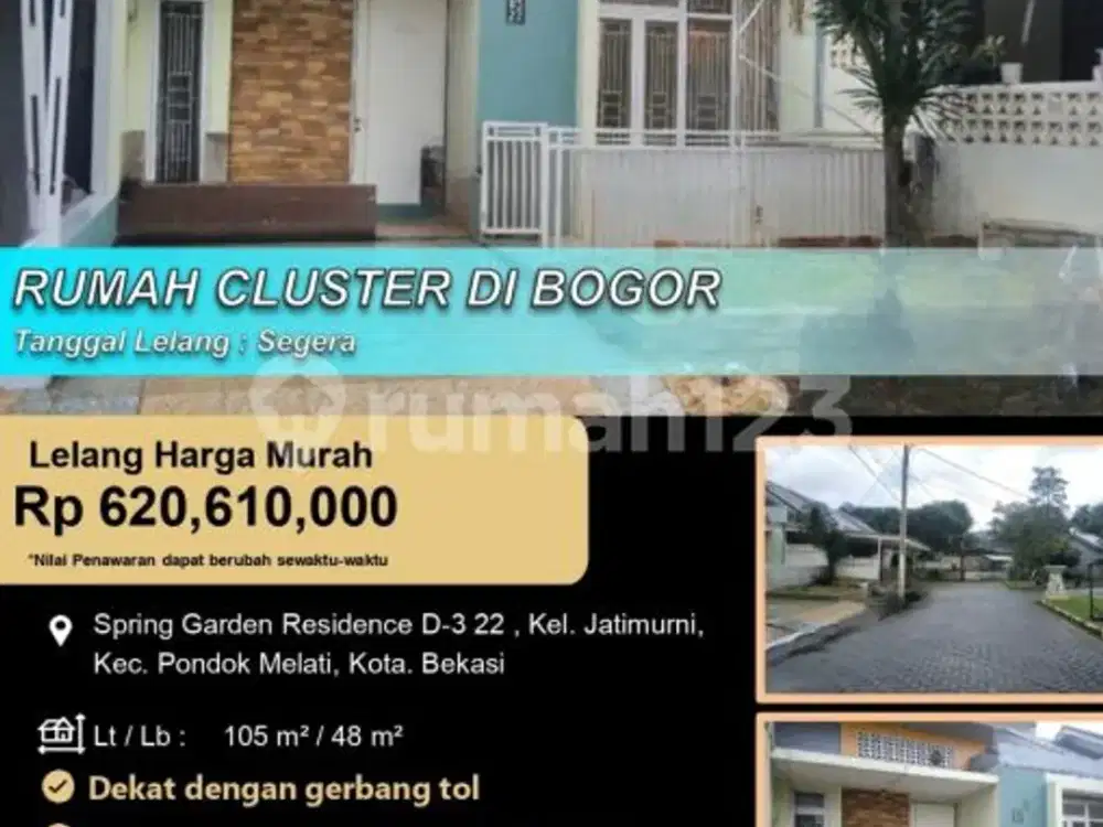 Rumah Nyaman dan Asri Murah di Kota Bekasi