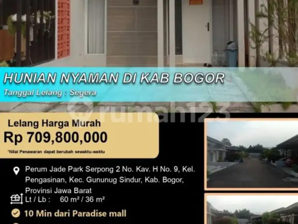 Hunian Nyaman Modern Minimalluas di Jade Park Serpong