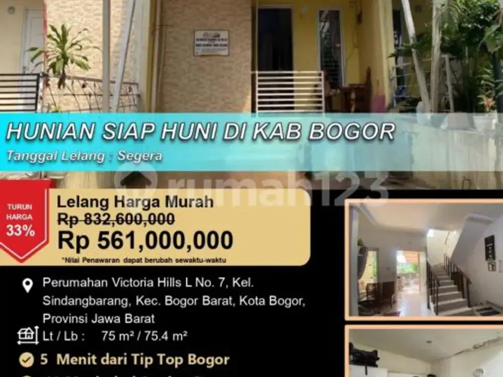 Hunian Siap Huni Nyaman di Victoria Hills