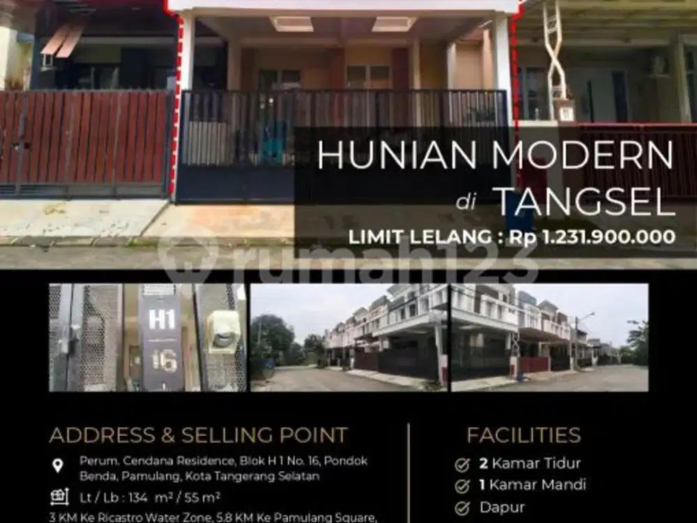Hunian Modern Minimalis Nyamanfasilitas Lengkap dan Aman