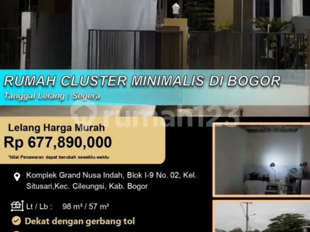 Rumah Minimalis Modern Siap Huni di Bogor