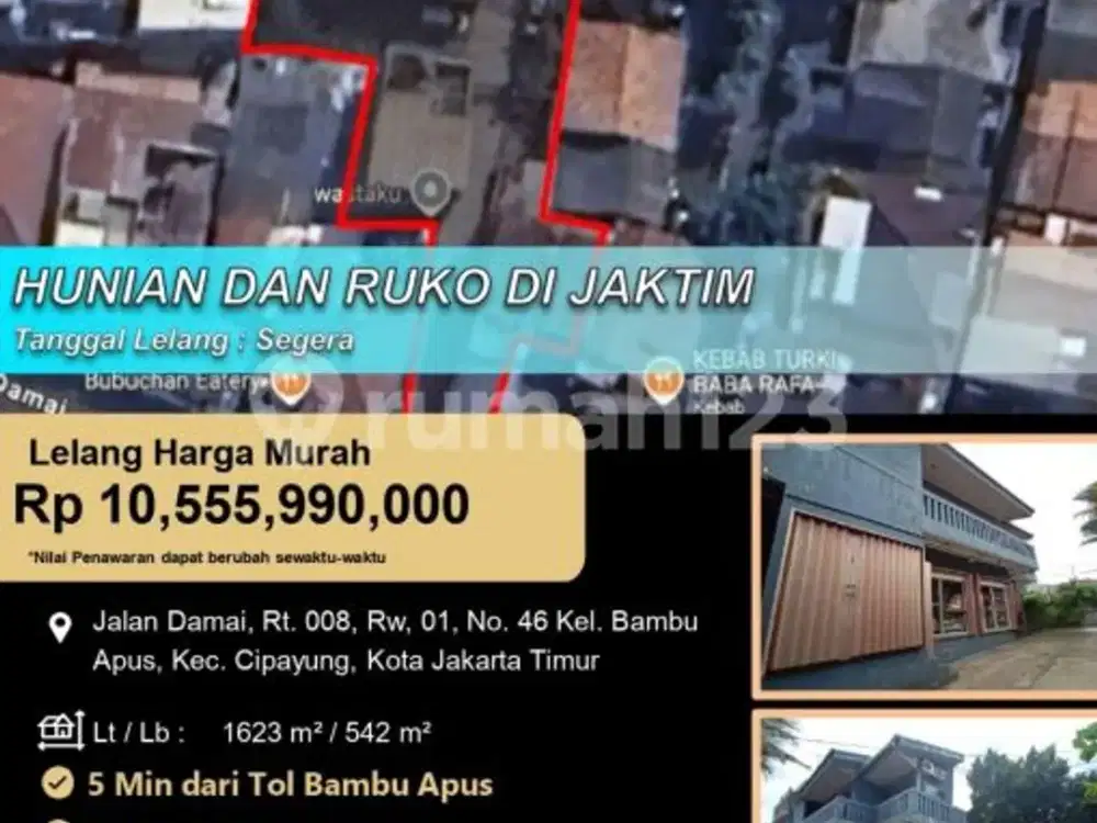 Ruko dan Rumah Hunian yang Nyaman di Tengah Kota Jakarta Timur