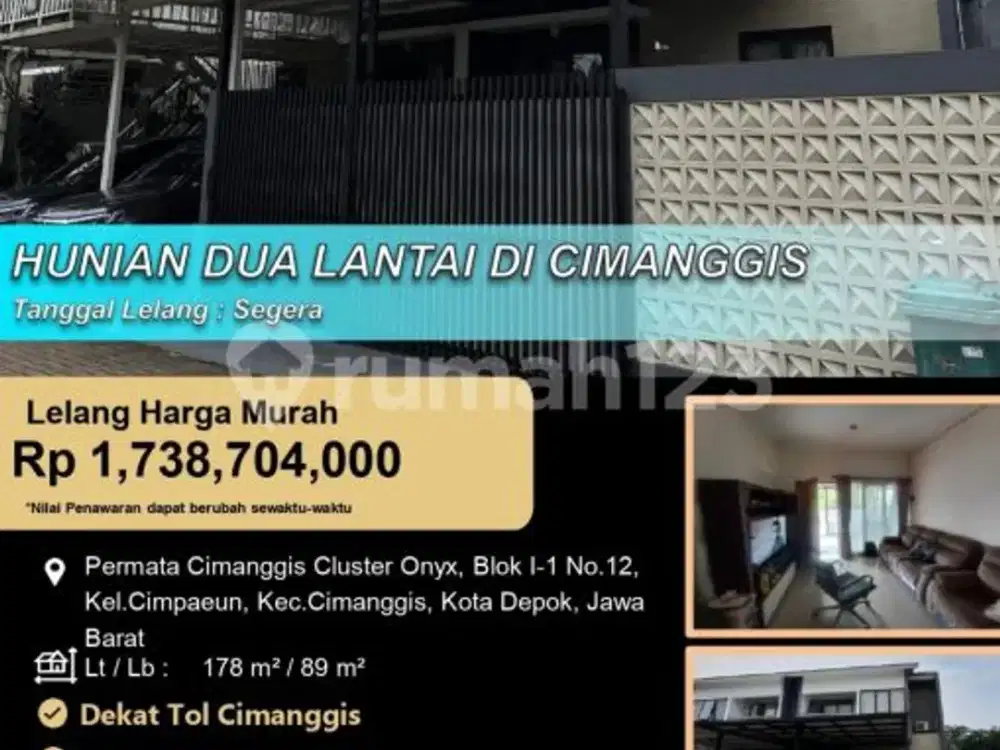 Rumah Nyaman 2 Lantai Modern di Cimanggis