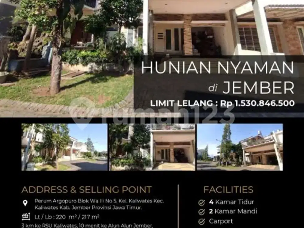 Hunian Eksklusive Nyaman dan Asri Dikota Jember