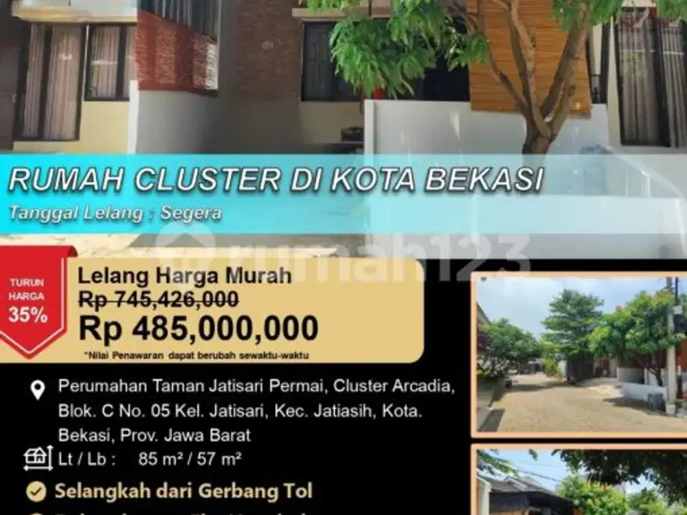 Rumah Cluster yang Nyaman di Kota Bekasi