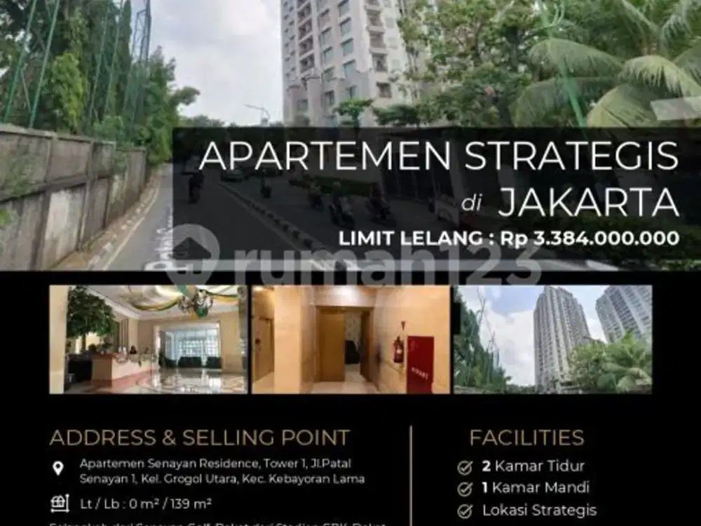 Apartement Lokasi Sangat Strategis di Lingkungan Elite
