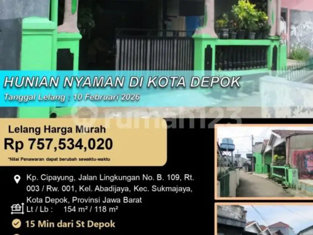 Hunian Nyaman Letak Strategis di Tengah Kota Depok