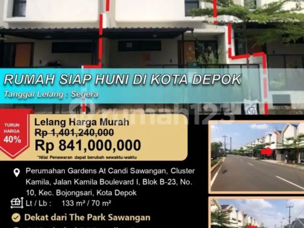 Rumah Siap Huni 2 Lantai Modern Minimalis di Kota Depok