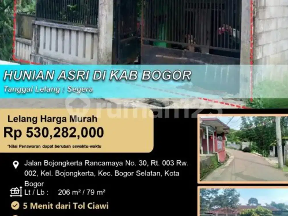 Hunian Asri Nyaman Minimalis di Kabupaten Bogor