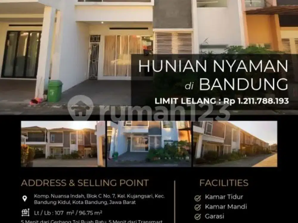 Hunian Modern Minimalis 2 Lantai di Bandung Kidul