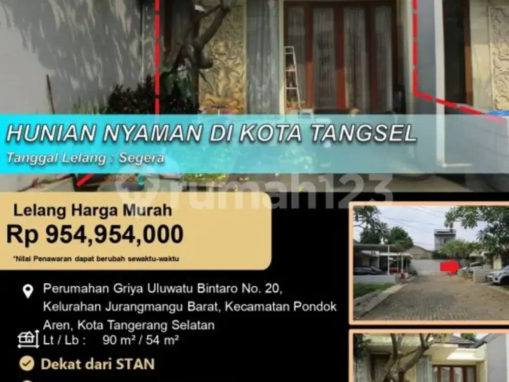 Hunian Modern Nyaman Bagus di Kota Tangerang Selatan