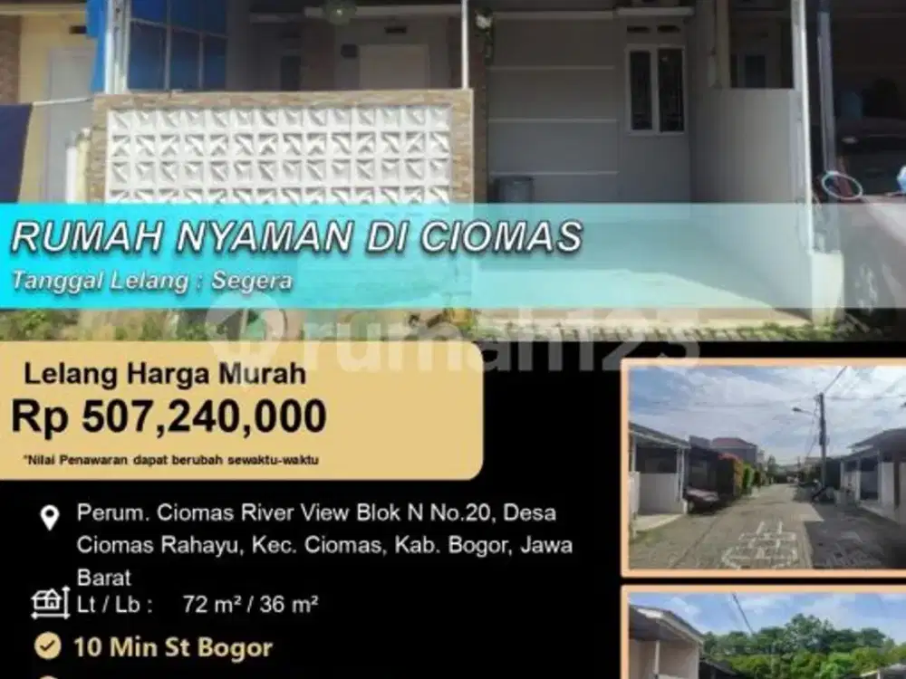 Rumah Nyaman dan Aman Minimalis di Ciomas Bogor