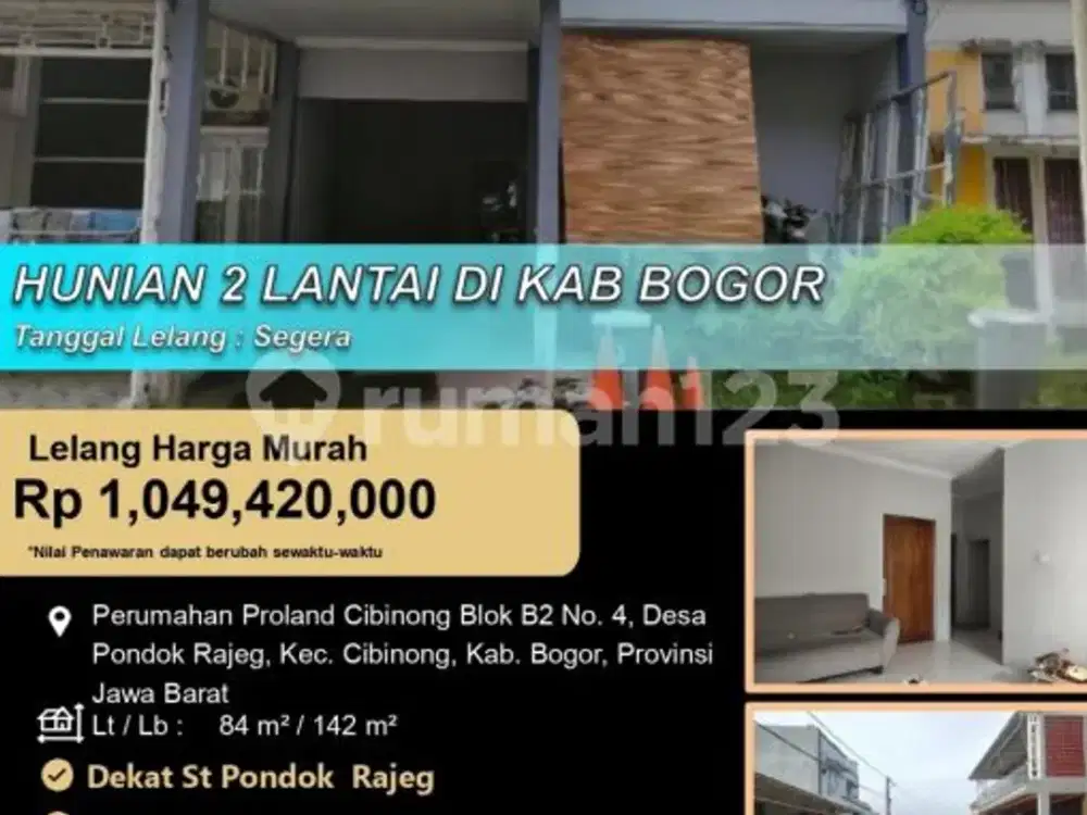 Rumah Modern Minimalis 2 Lantaikabupaten Bogor