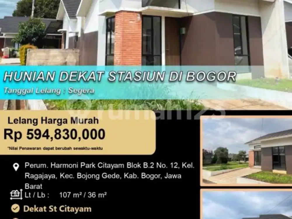 Rumah Idaman Modern Luas Nyaman di Bogor