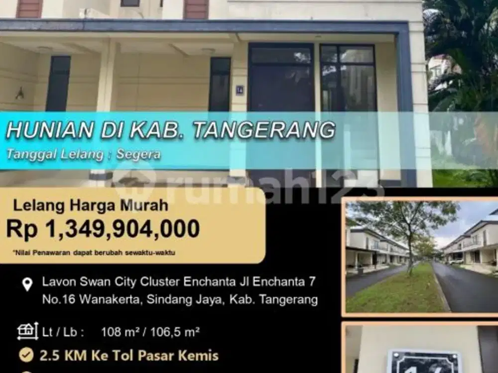 Hunian 2 Lantai Modern Bagus di Kab Tangerang