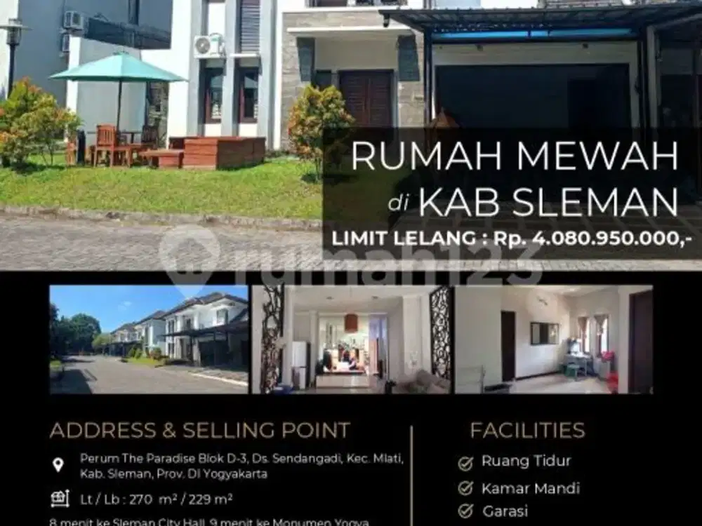 Rumah Mewah 2 Lantai di Sleman Yogyakarta