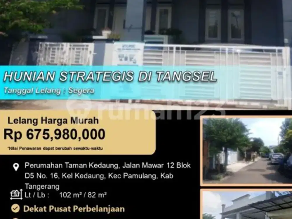 Hunian Strategis Nyaman dan Cantik di Tangerang