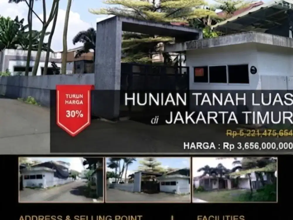 Hunian Tanah Luas di Jakarta Timur