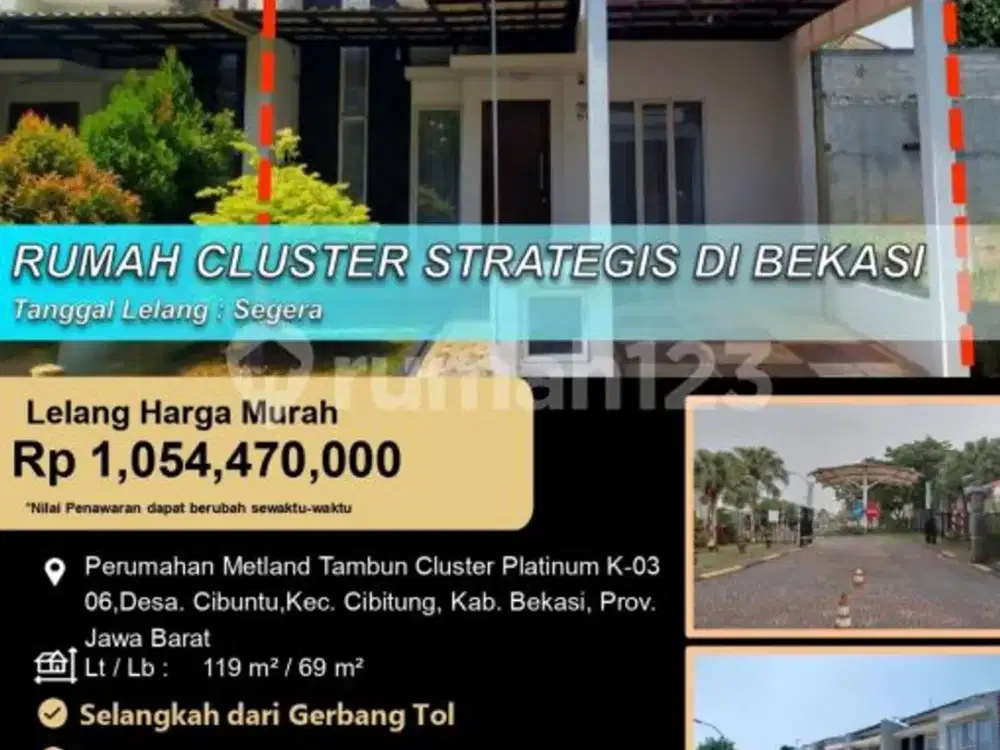 Rumah Siap Huni 2 Lantai Modern Bagus di Bekasi