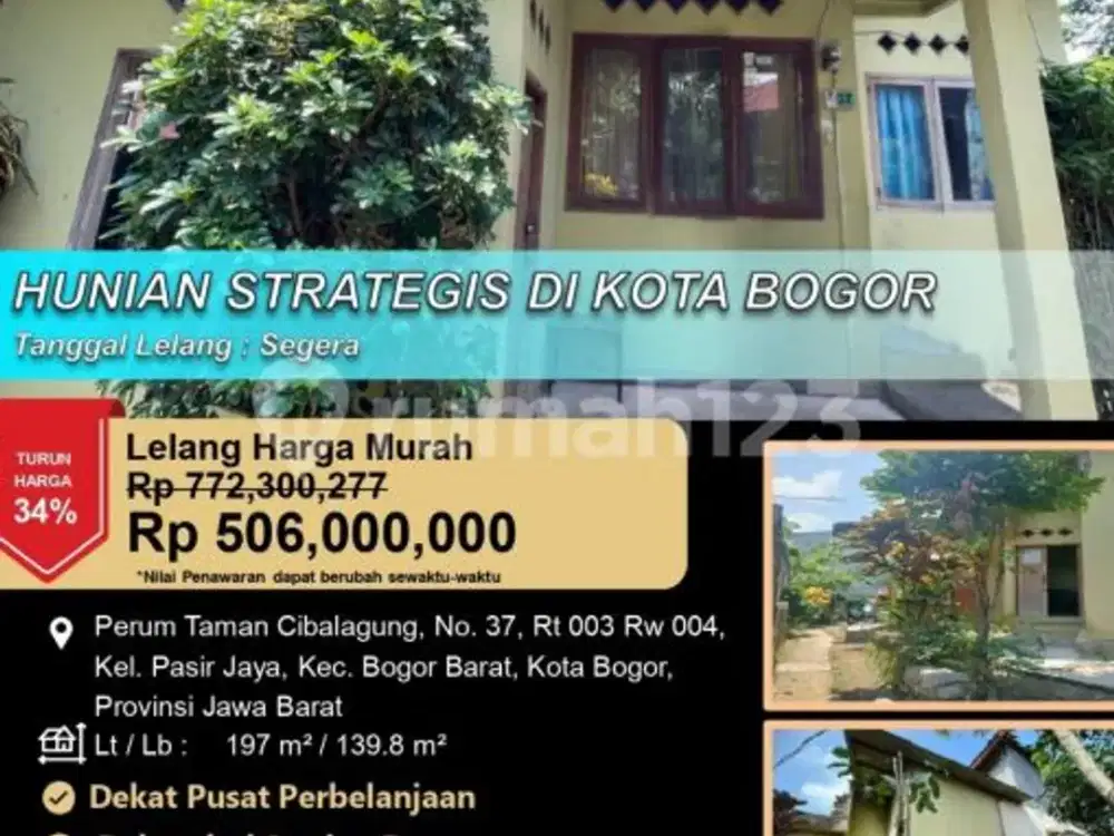 Hunian Nyaman Lokasi Strategis di Kota Bogor
