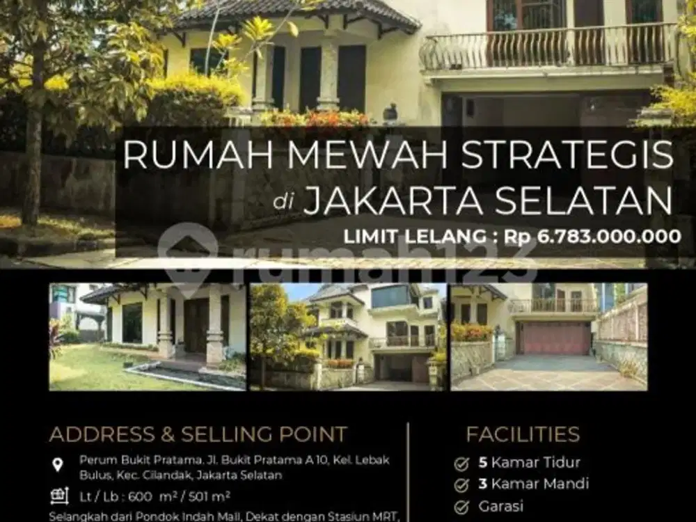 Rumah Mewah Strategis Lebak Bulus Dekat Pim