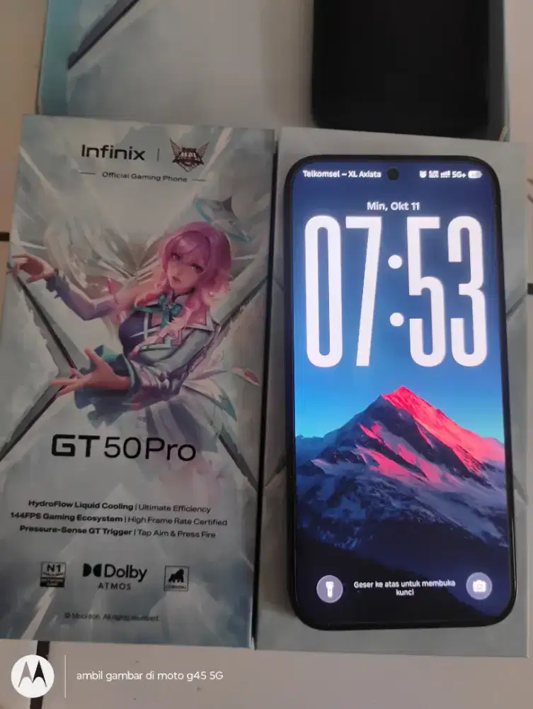 Infinix GT 50 Pro 12+12/256 GB Fullset garansi panjang