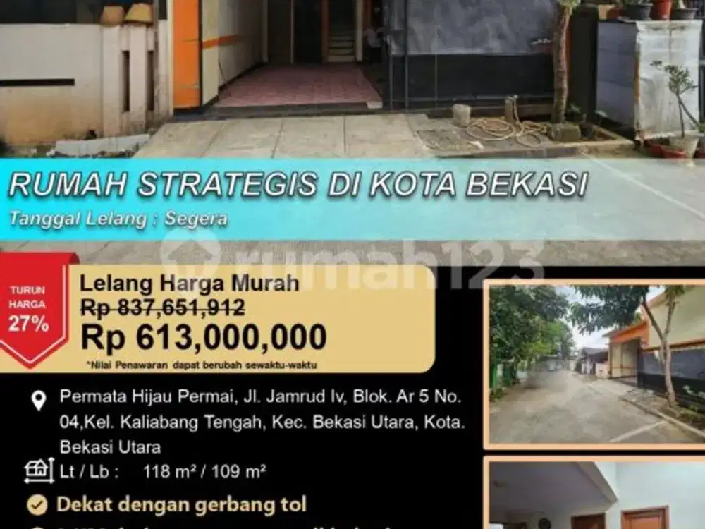 Rumah Strategis Asri 2 Lantai di Kota Bekasi