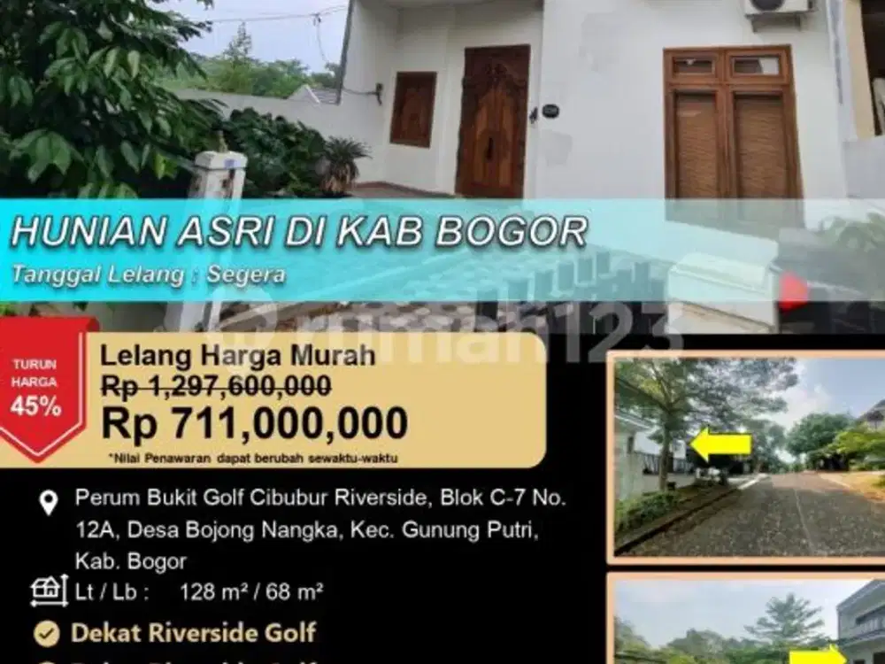 Rumah Megah 2 Lantai Nyaman di Bukit Golf Cibubur