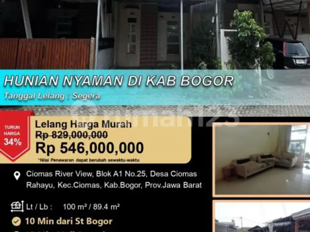Hunian Nyaman Minimalis Siap Huni di Ciomas Bogor