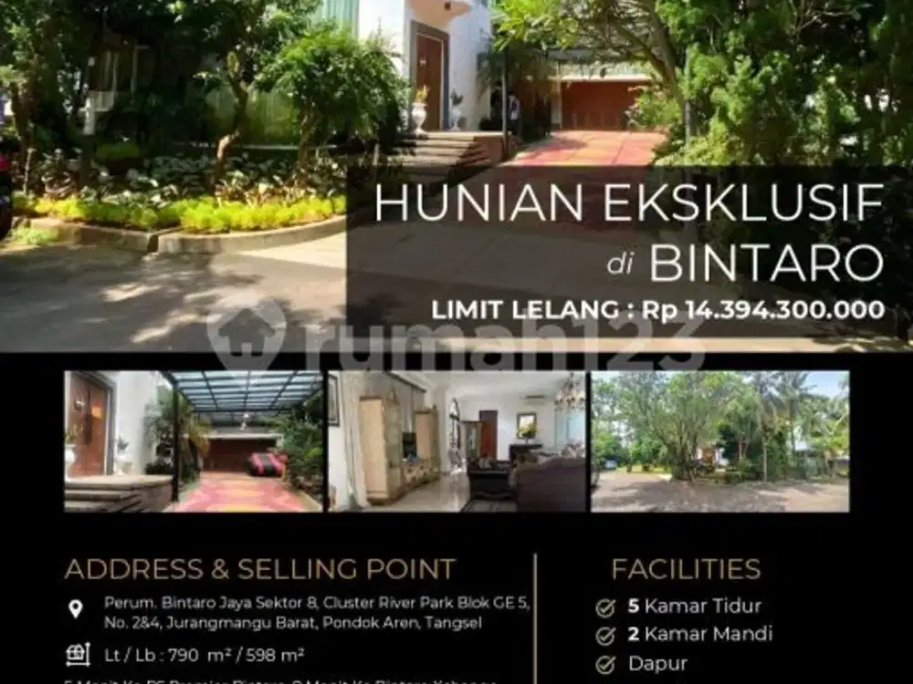 Rumah Mewah dan Megah di Lingkungan yang Sangat Nyaman