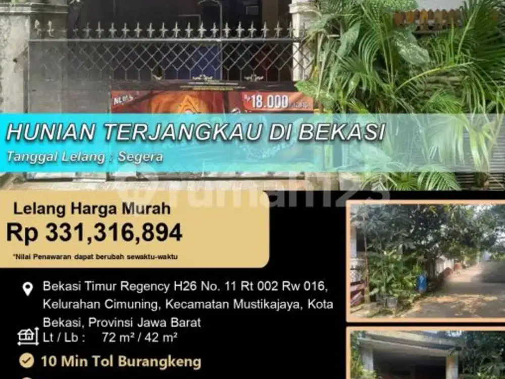 Rumah Siap Huni Harga Terjangkau di Kota Bekasi