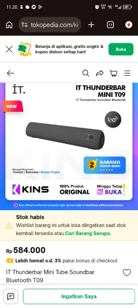 Speaker mini Soundbar