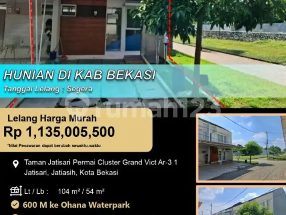 Hunian Nyaman dan Asri 2 Lantai di Jatiasih Bekasi