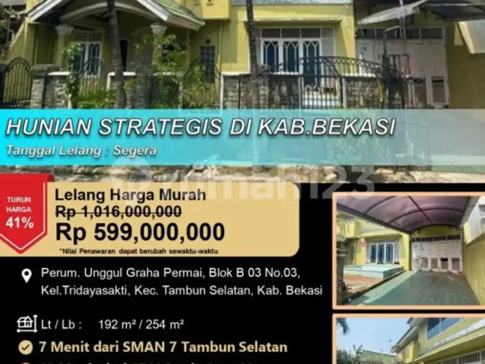 Hunian Bagus Besar dan Megah di Tambun Selatan