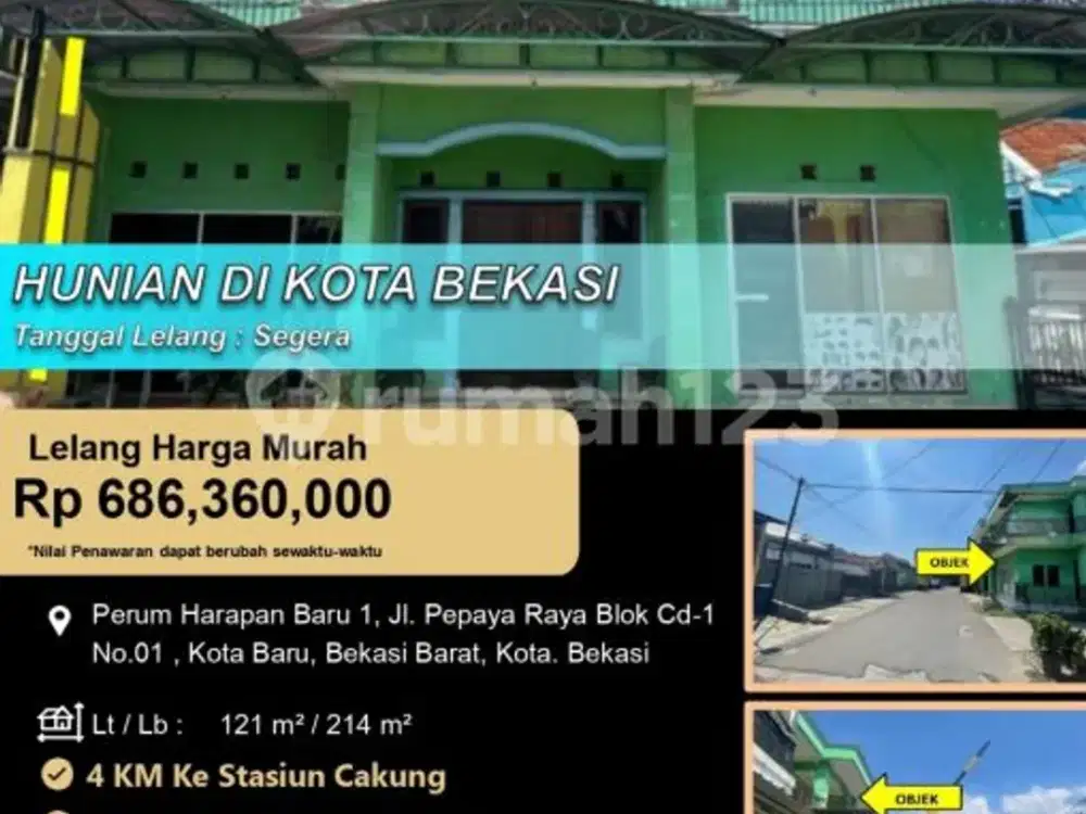 Hunian Megah Murah 2 Lantai di Kota Bekasi
