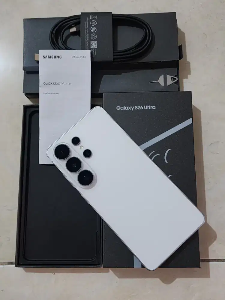 Samsung S26 Ultra 5G 12/256Gb, warna Putih SEIN,kondisi 99,9% Sempurna