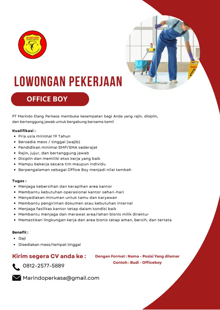 LOWONGAN KERJA OFFICEBOY