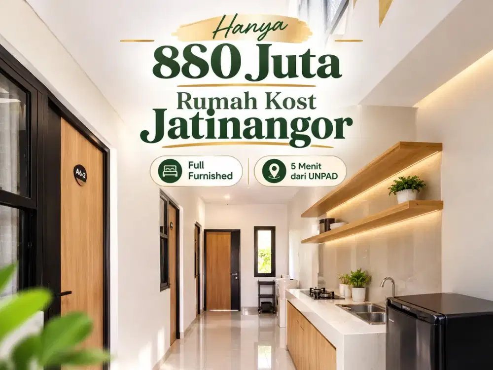 Dijual Rumah Kost Dekat Unpad Jatinangor - Full Furnished