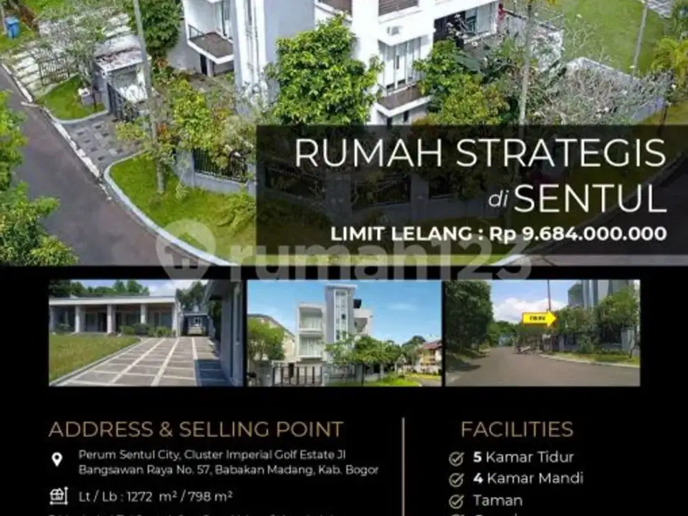 Rumah Impian 3 Lantai, Luas, Modern Minimalis Siap Huni
