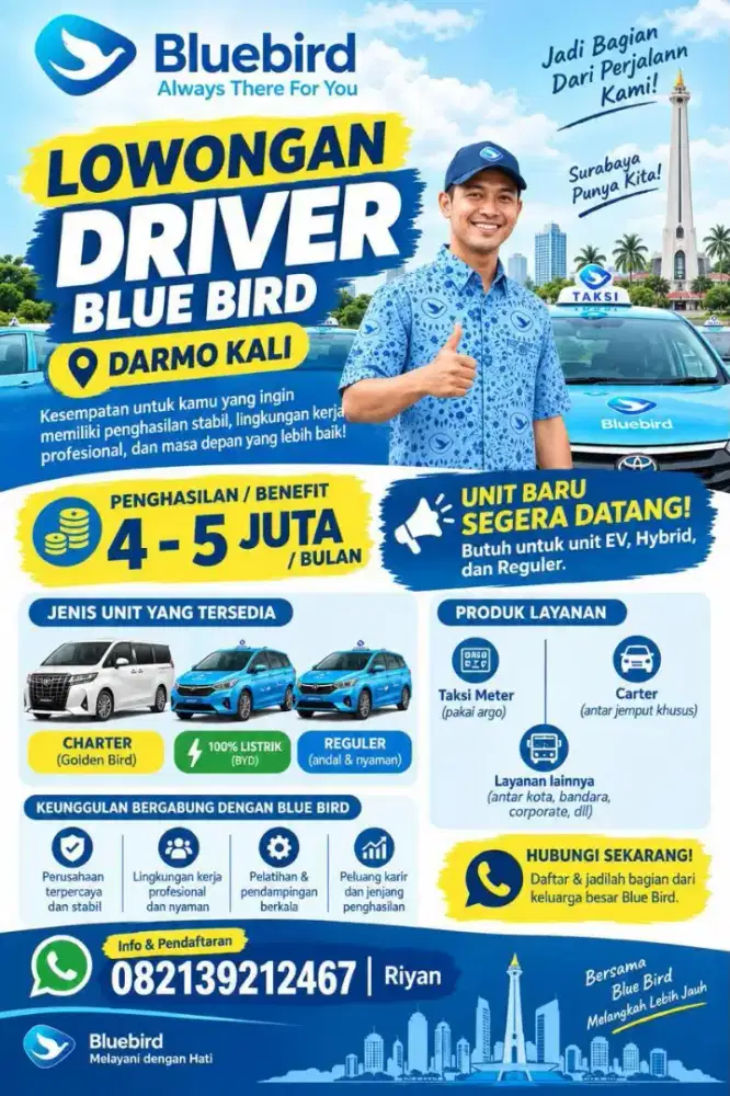 Lowongan kerja driver surabaya