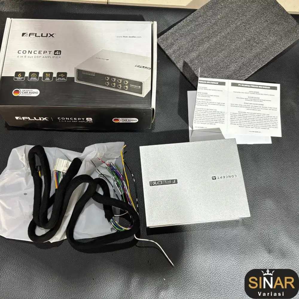 Amplifies DSP FLUX CONCEPT 4i Prosesor 6 Channel Audio Mobil