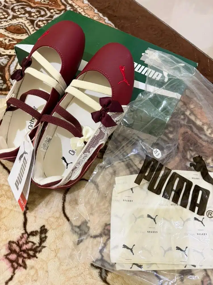Sepatu puma speedcat lace maroon