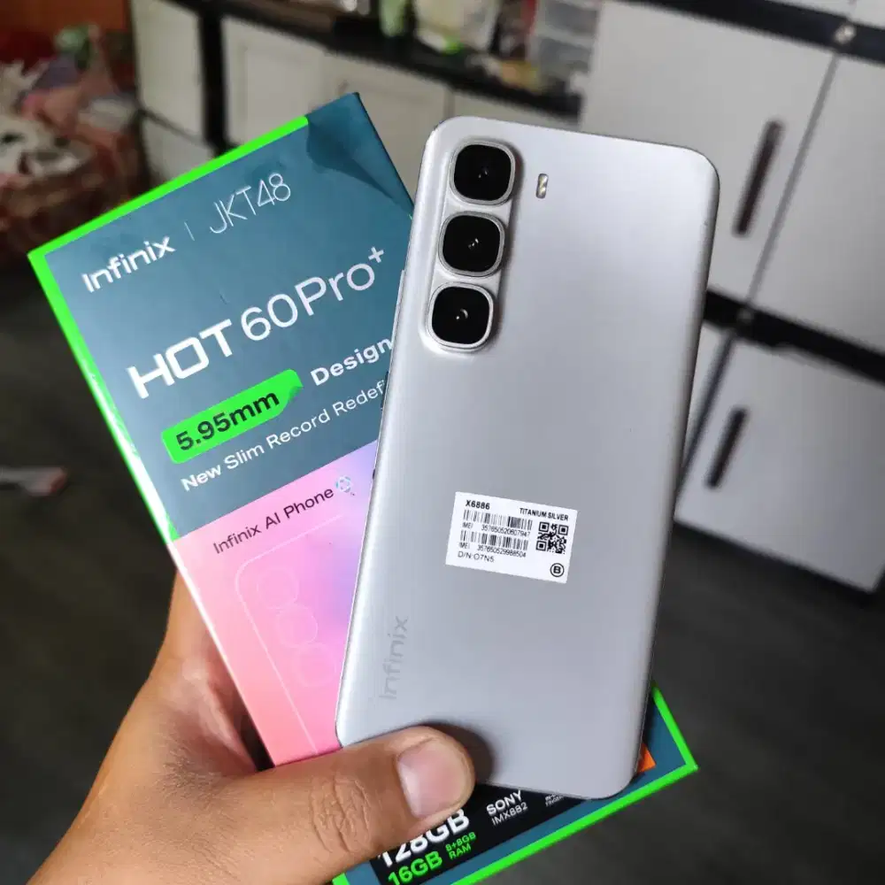 Infinix Hot 60 pro+ 8/128 layar lengkung fullset