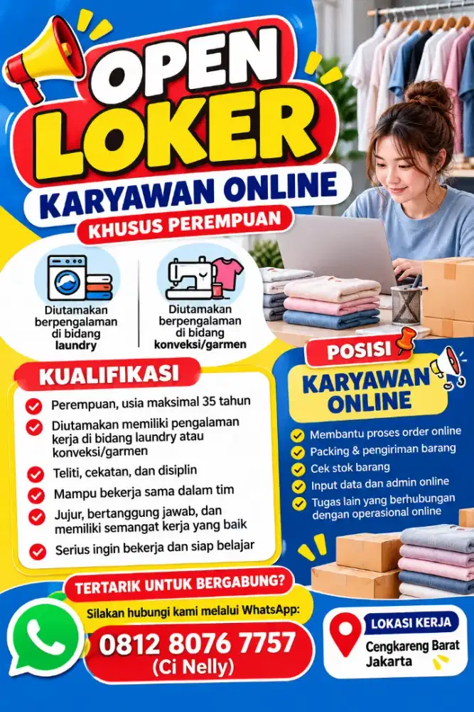 Lowongan kerja khusus perempuan