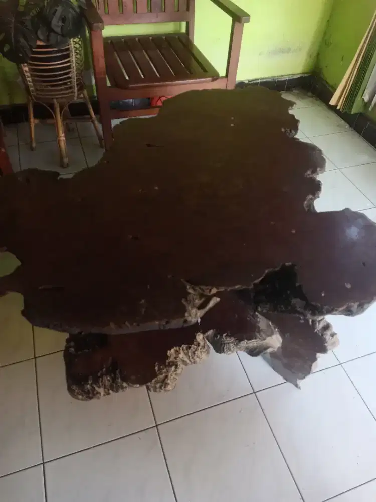 Meja gembol kayu jati