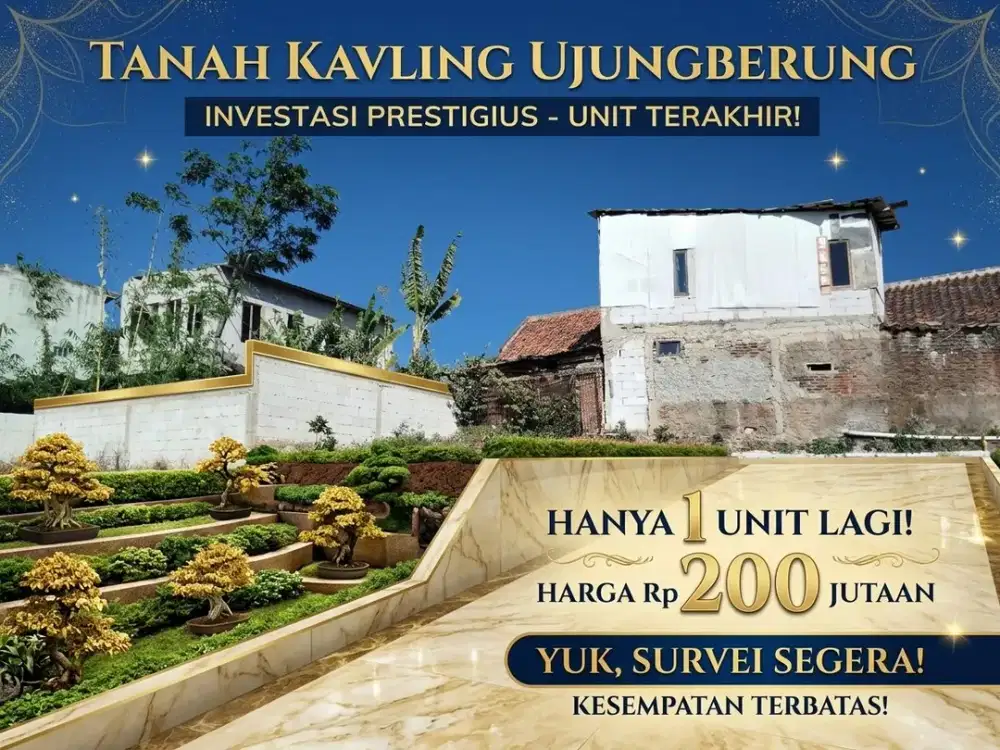 Tanah Kavling eksclusive Ujungberung hanya 200jutaan stok terbatas